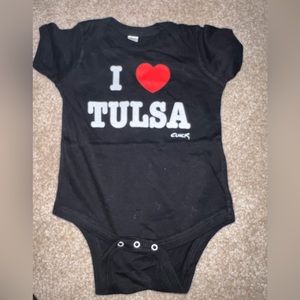 12m I ❤️ Tulsa onesie
